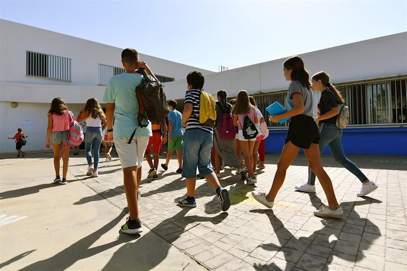 ep alumnos de secundaria en un instituto de tomares sevilla