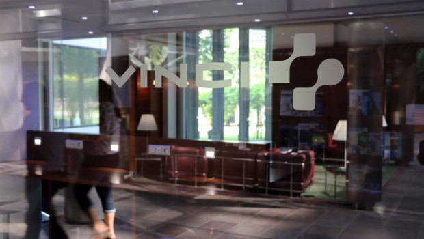 ep archivo   logo de la constructora francesa vinci en una de sus oficinas en francia