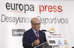 ep carmelo ezpeleta en una intervencion en un desayuno deportivo de europa press