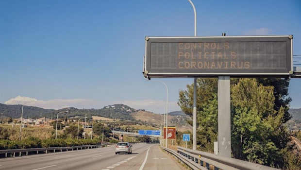 ep carretera catalana en un martes con el estado de alarma en vigor
