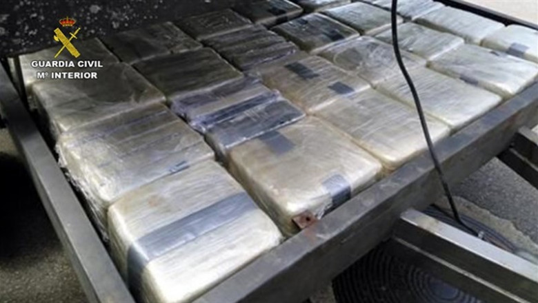 Cocaína incautada en el marco de la operación Mansalva, en Galicia. | MINISTERIO DE INTERIOR ep cocaina incautadamarcola operacion mansalva en galicia