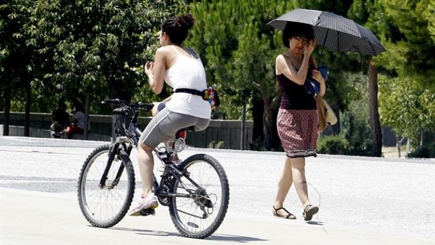 ep ejercicio sol calor temperaturas buen tiempo paseando bicicleta