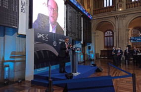 ep el consejero delegado de bolsas y mercados espanoles bme javier hernani y el presidente no