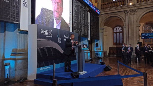 ep el consejero delegado de bolsas y mercados espanoles bme javier hernani y el presidente no