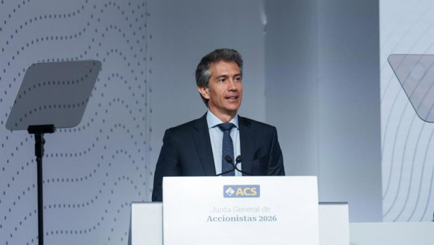 ep el consejero delegado juan santamaria cases durante la junta de accionistas de acs en ifema