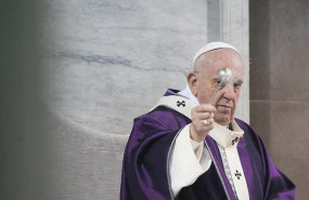 ep el papa en la misa del miercoles de ceniza el pasado mes de febrero