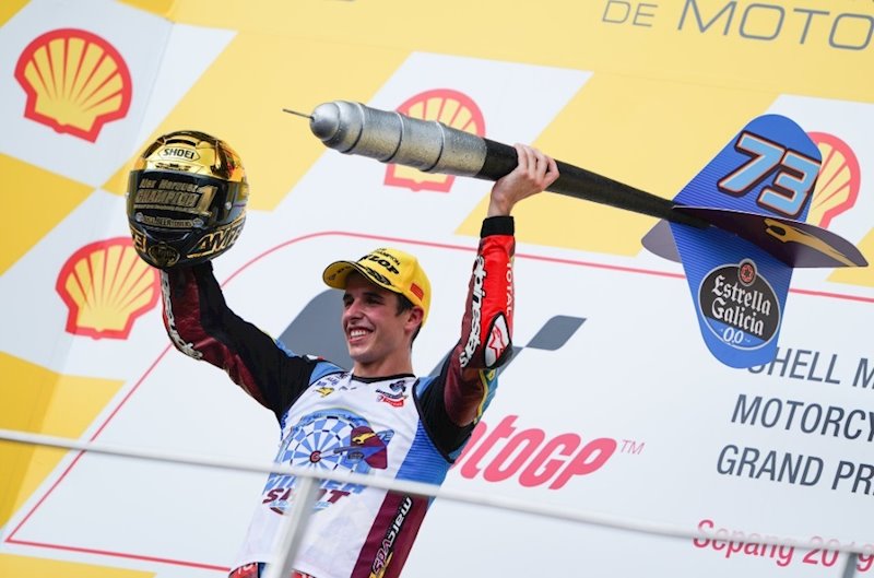 ep el piloto espanol lex marquez estrella galicia 00 marc vds campeon del mundo de moto2