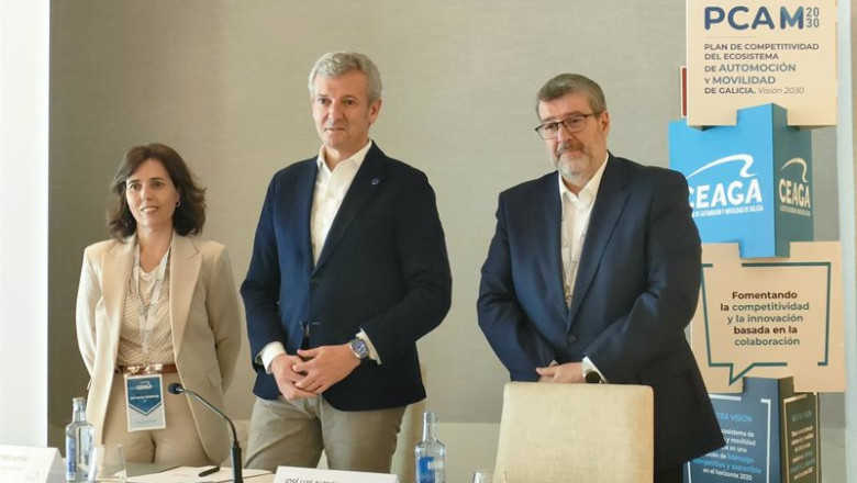 ep el presidente de la xunta alfonso rueda c junto a la presidenta de ceaga patricia moreira i y el ep el presidente de la xunta alfonso rueda c junto a la presidenta de ceaga patricia moreira i y el