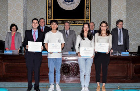 ep entrega de las becas de investigacion e internacionalizacion de la upm y el banco santander
