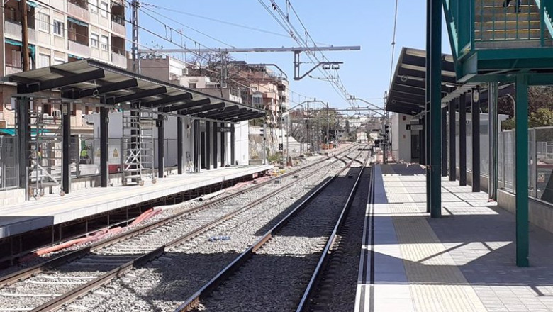 Estación provisional de Sant Feliu de Llobregat (Barcelona) | ADIF ep estacion provisional de sant feliu de llobregat barcelona