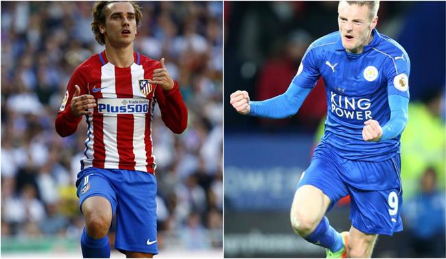 Griezmann y Vardy, protagonistas del Atlético - Leicester | EUROPA PRESS ep griezmannvardy protagonistasatletico - leicester
