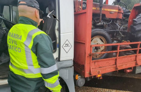 ep interceptado un camionero con el cinturon de seguridad atado con una bolsa de plastico en