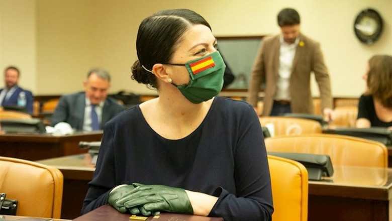 La diputada de Vox Macarena Olona, en la Comisión de Interior del Congreso | Congreso de los Diputados - Archivo ep la diputada de vox macarena olona en la comision de interior del congreso