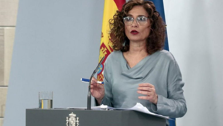 ep la ministra de hacienda y portavoz del ejecutivo maria jesus montero durante una rueda de prensa