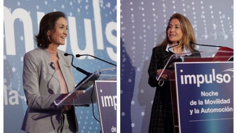 ep la ministra de industria comercio y turismo reyes maroto y la ministra de transportes movilidad y