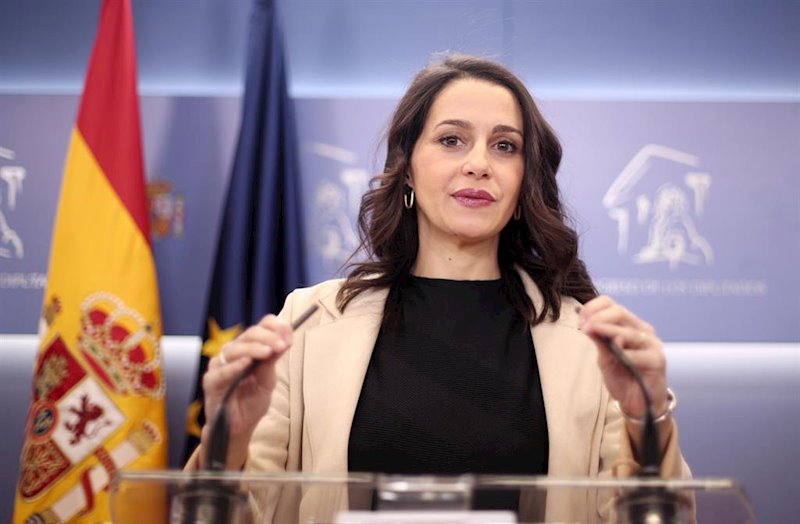 ep la portavoz de ciudadanos en el congreso ines arrimadas en rueda de prensa en la camara baja