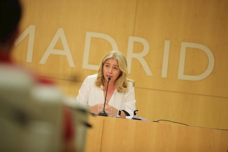 ep la portavoz del ayuntamiento de madrid inmaculada sanz atiende a los medios en rueda de prensa