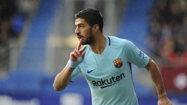 Luis Suárez (Barcelona) celebra un gol | LALIGA ep luis suarez barcelona celebragol