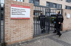 ep militares de la ume se dirigen a una residencia y centro de dia de madrid para llevar a cabo