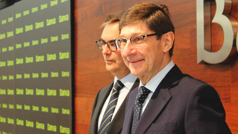 José Ignacio Goirigolzarri | Alberto Sánchez josé ignacio goirigolzarri y josé sevilla (bankia resultados)