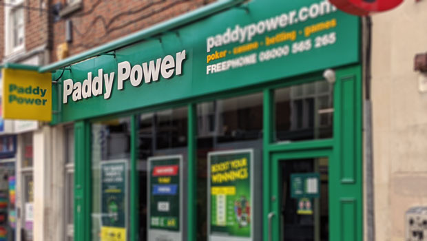 dl paddy power betfair bookies gambling shop sign