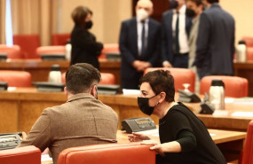 ep archivo   el portavoz de erc en el congreso gabriel rufian conversa con la portavoz parlamentaria