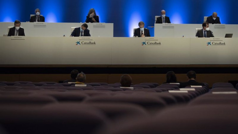 Archivo - Junta Extraordinaria de Caixabank celebrada este jueves en el Palacio de Congresos de Valencia, Comunidad Valenciana (España), a 3 de diciembre de 2020. | Jorge Gil - Europa Press - Archivo ep archivo junta extraordinaria de caixabank celebrada este jueves en el palacio de congresos de