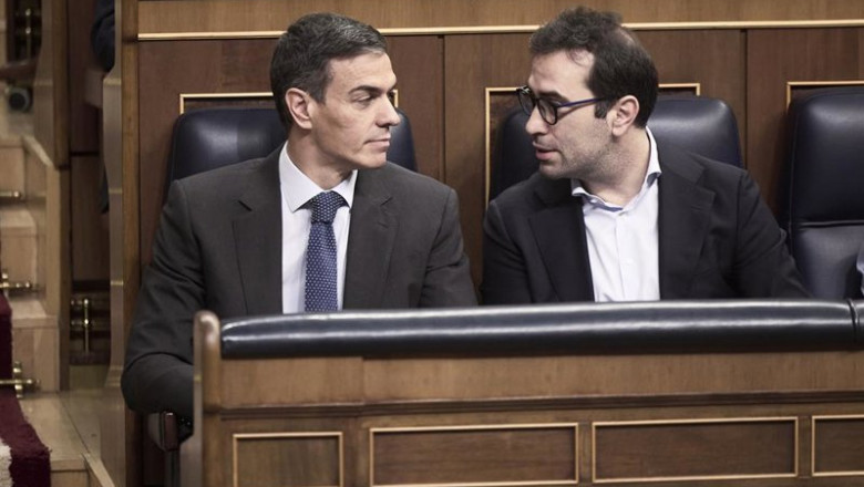 Archivo - Pedro Sánchez y Carlos Cuerpo, en el hemiciclo | EUROPA PRESS - Archivo ep archivo pedro sanchez y carlos cuerpo en el hemiciclo