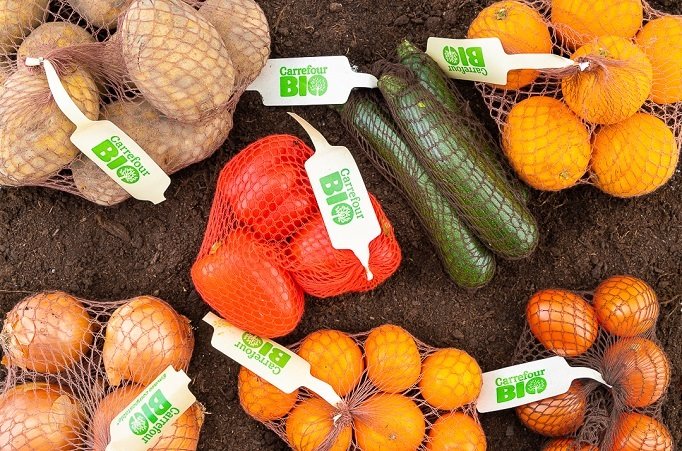 ep carrefour elimina el plastico de las frutas y verduras ecologicas e introduce mallas o bolsas