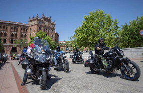 ep concentracion de motoristas en la plaza de toros de las ventas en madrid el 13 de junio