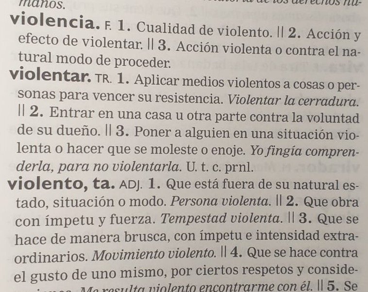 ep diccionario de la lengua espanola dle con la entrada del termino violencia ep diccionario de la lengua espanola dle con la entrada del termino violencia