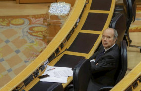 ep el ministro de justicia juan carlos campo durante la sesion de control al gobierno en el senado a