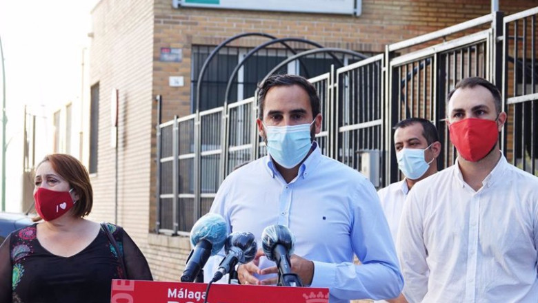 El portavoz del grupo socialista en el Ayuntamiento de Málaga, Daniel Pérez, en rueda de prensa | PSOE - Archivo ep el portavoz del grupo socialista en el ayuntamiento de malaga daniel perez en rueda de prensa