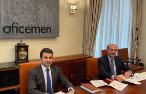 ep el presidente de oficemen jose manuel cascajero y el director general aniceto zaragoza