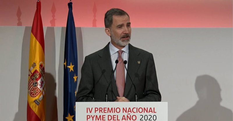 El Rey preside la entrega del Premio Pyme 2020 | CÁMARA DE COMERCIO ep el rey preside la entrega del premio pyme 2020
