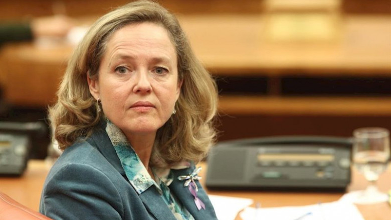 ep la ministra de economia en funciones nadia calvino durante la reunion de la diputacion permanente