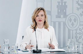 ep la ministra de educacion fp y deportes y portavoz del gobierno pilar alegria durante una rueda de