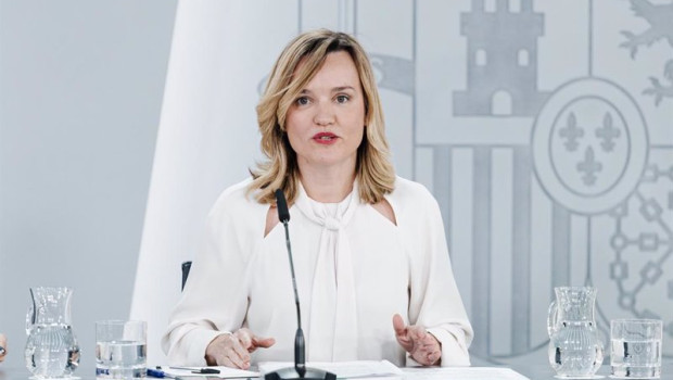 ep la ministra de educacion fp y deportes y portavoz del gobierno pilar alegria durante una rueda de