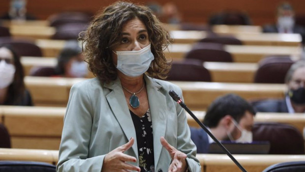 ep la ministra portavoz y de hacienda maria jesus montero en el senado