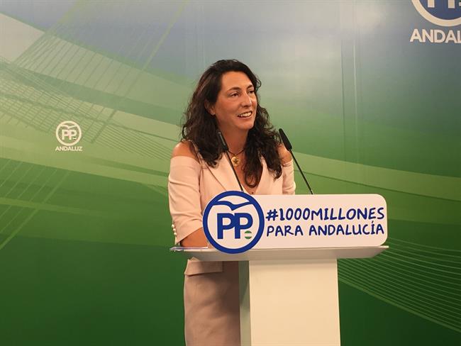 La secretaria general del PP-A, Loles López, en rueda de prensa | EUROPA PRESS ep la secretaria generalpp-a loles lopez en ruedaprensa