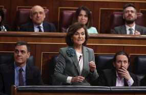 ep la vicepresidenta primera del gobierno carmen calvo durante la sesion de control al gobierno en