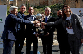 ep luis rubiales y francisco de la torre presentan en malaga la copa de espana de futbol sala