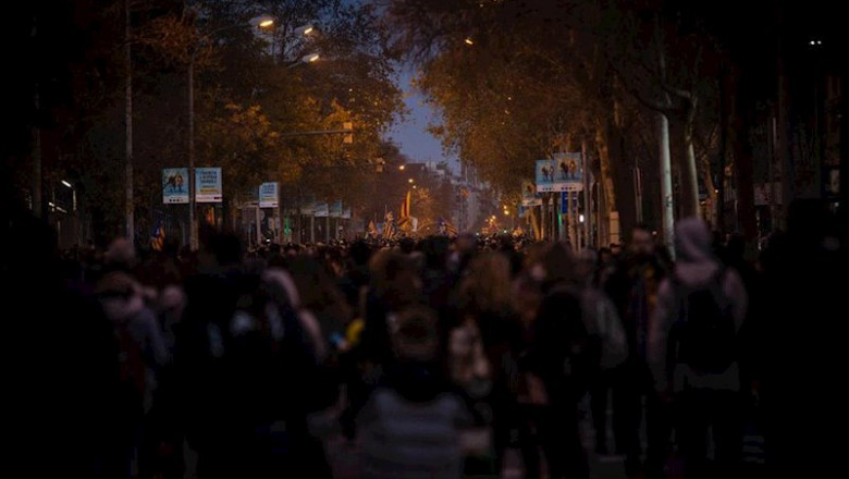 Manifestación convocada por Tsunami Democratic por el partido entre el FC Barcelona-Real Madrid en el Camp Nou, a 18 de diciembre de 2019 | David Zorrakino - Europa Press ep manifestacion convocada por tsunami democratic por el partido entre el fc barcelona-real madrid