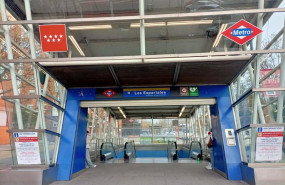 ep parada de metro de los espartales en getafe de la linea 12