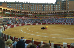 ep plaza de toros de valladolid durante uno de los festejos de la feria