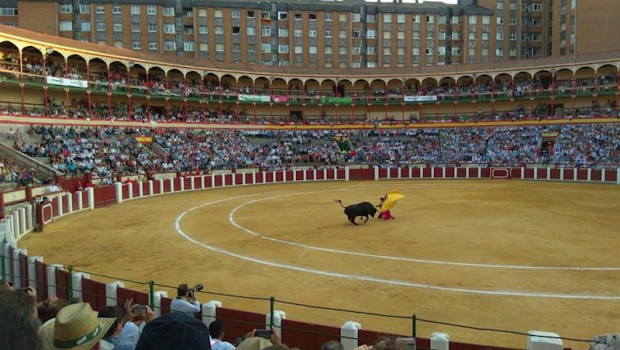 ep plaza de toros de valladolid durante uno de los festejos de la feria