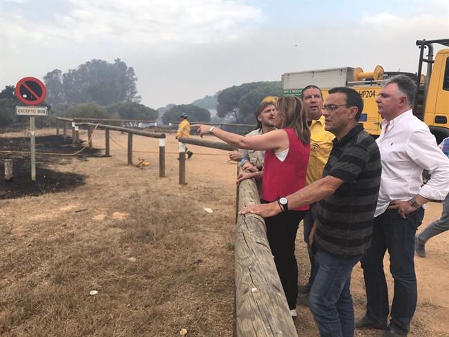 ep susana diaz visita zonas afectadasincendiomoguer huelva