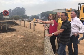 ep susana diaz visita zonas afectadasincendiomoguer huelva