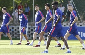 ep varios futbolistasatleticomadrid duranteentrenamiento