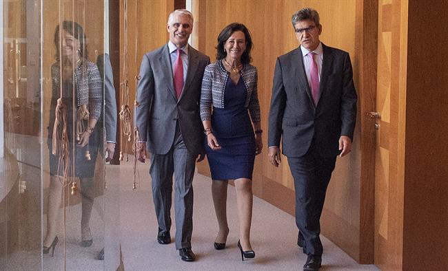Andrea Orcel, Ana Botín y José Antonio Álvarez | BANCO SANTANDER - Archivo ep ana botin andrea orcel i alvarez
